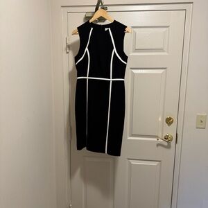 Calvin Klein Black and White Mini Dress